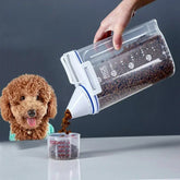 Pet Food Pail with Lid & Measuring Cup