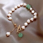 Adjustable Pearl Pendant Bracelet