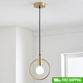 Modern Brass Pendant Ceiling Light