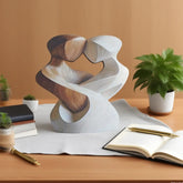 Modern Wood Figurine Home Decor