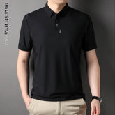 Ice Silk Embroidery Polo Shirt