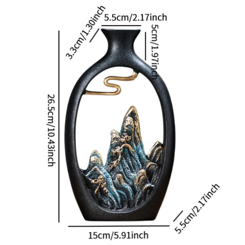 Living Room Resin Vase Decor