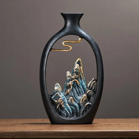 Living Room Resin Vase Decor
