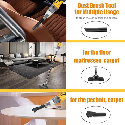 Portable Cordless Vacuum with Strong Suction