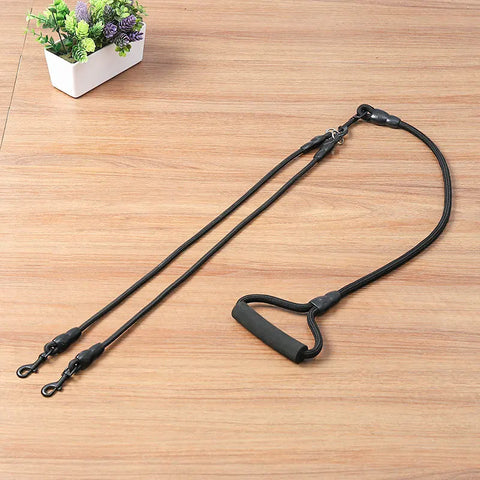 Double Dog Walking Rope Lead