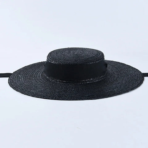 Wide Brim Straw Sun Hat