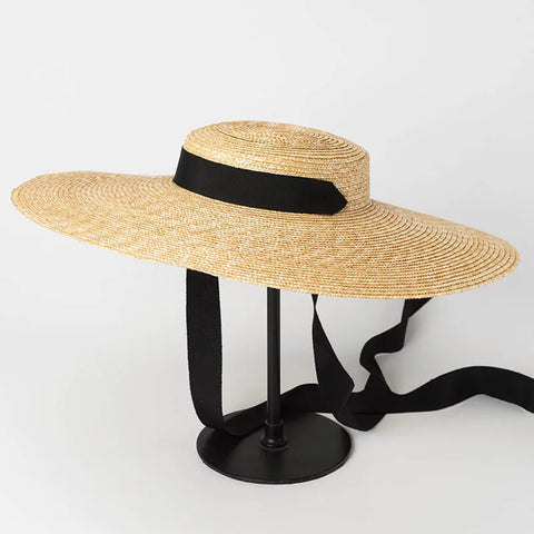 Wide Brim Straw Sun Hat
