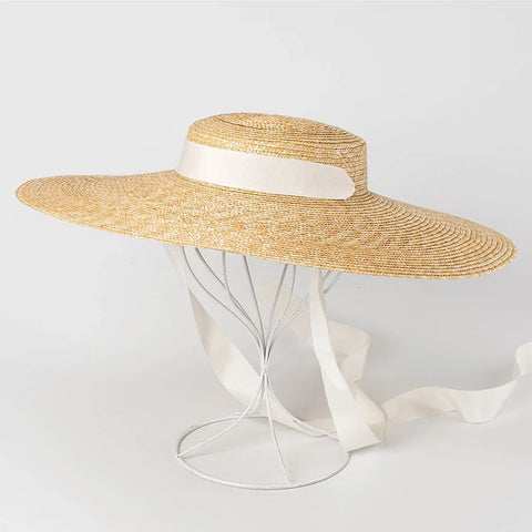 Wide Brim Straw Sun Hat