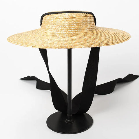 Wide Brim Straw Sun Hat