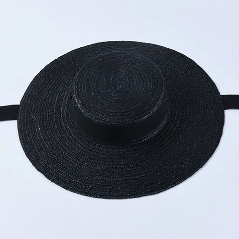 Wide Brim Straw Sun Hat