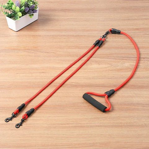 Double Dog Walking Rope Lead