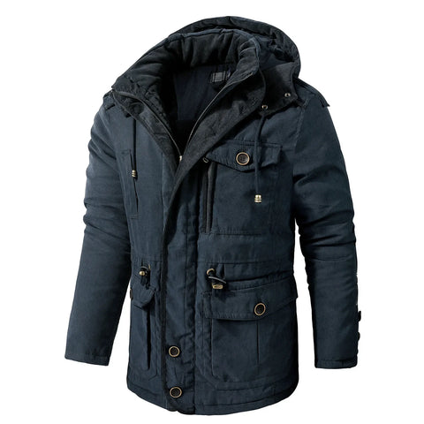 Casual Mid-Length Cotton Jacket