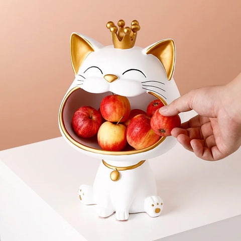Mini Cat Resin Figurine Storage Box