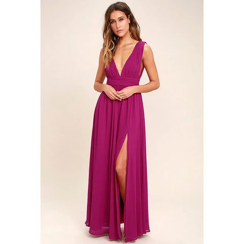Backless Mesh Bodycon Maxi Dress