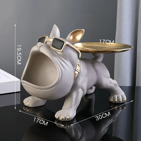Home Decor Puppy Sculpture Storage Box