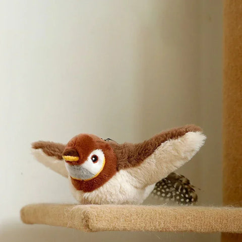 Flapping Chirping Bird Catnip Cat Toy