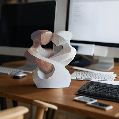 Modern Wood Figurine Home Decor