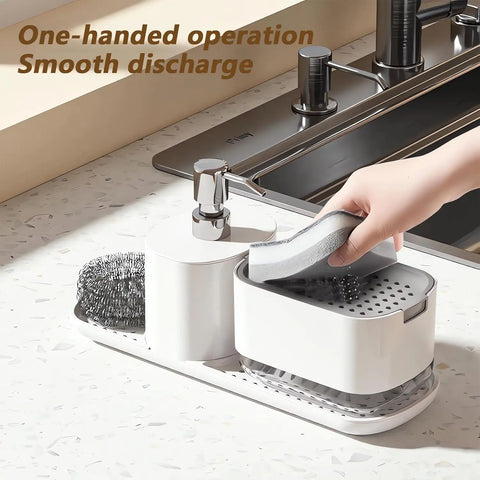 Compact Kitchen Soap and Dish Organizer