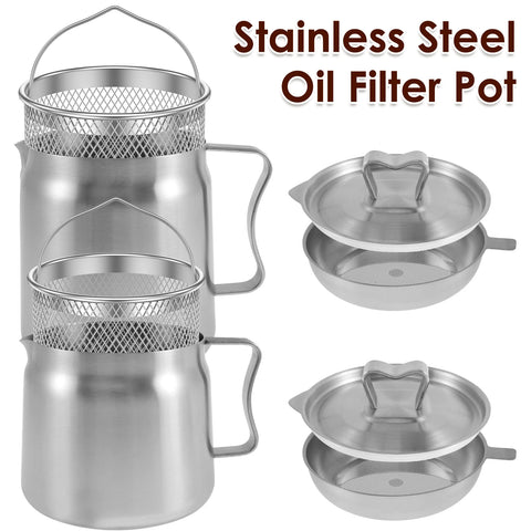 Oil Storage Can with Fry Basket