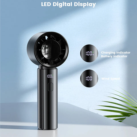 Portable Fan with Digital Display