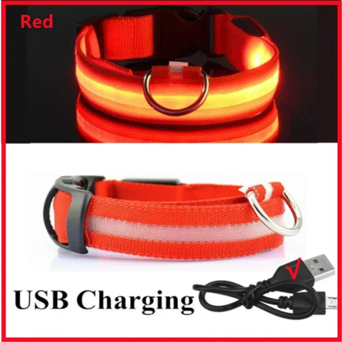 Rechargeable Flashing Pet Collar