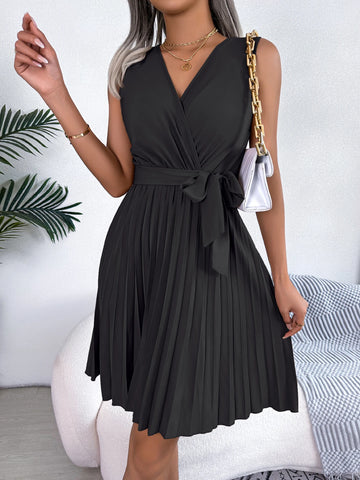 Womens Casual V Neck Dress