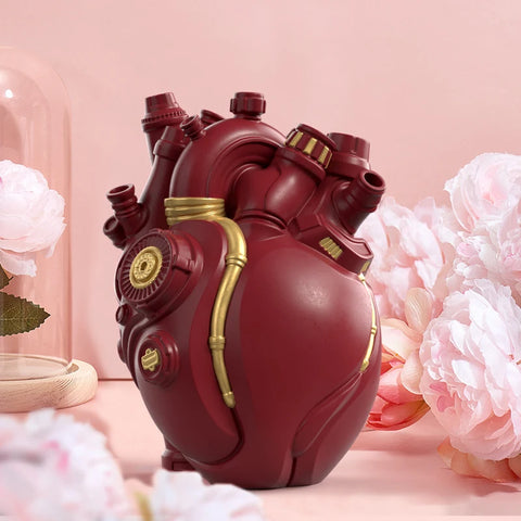 Mechanical Heart Vase Home Decor