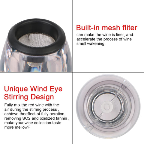 Wine Pourer with Base and Filter