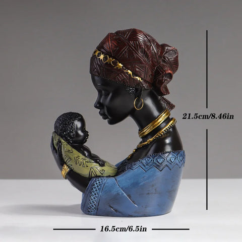 Ethnic Style Abstract Statue for Home Decor