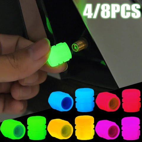 Fluorescent Car Motorcycle Valve Caps