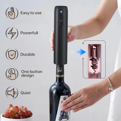Battery Powered Wine Opener Easy Use