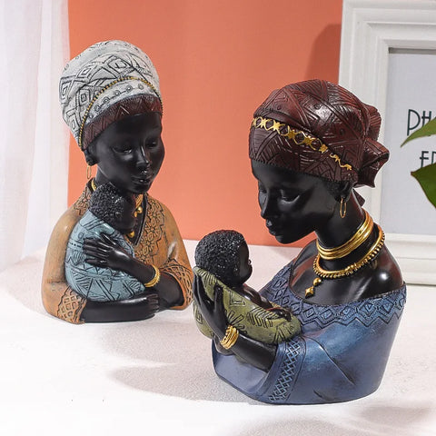 Ethnic Style Abstract Statue for Home Decor