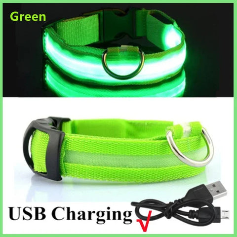 Rechargeable Flashing Pet Collar
