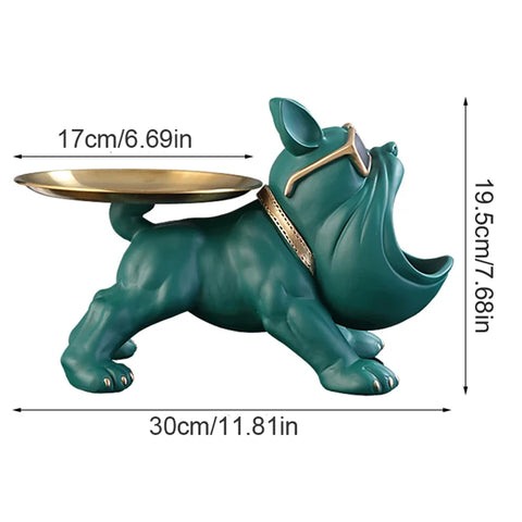 Home Decor Puppy Sculpture Storage Box