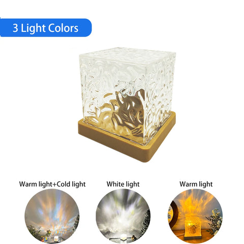 Crystal Flame Water Ripple Light