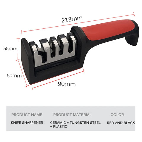 3 Purpose Kitchen Knife Sharpener