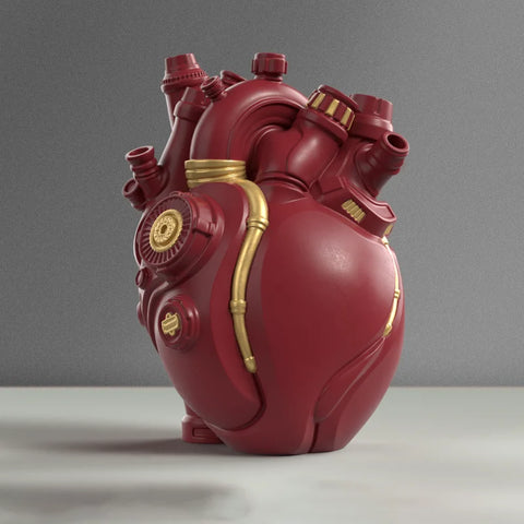 Mechanical Heart Vase Home Decor
