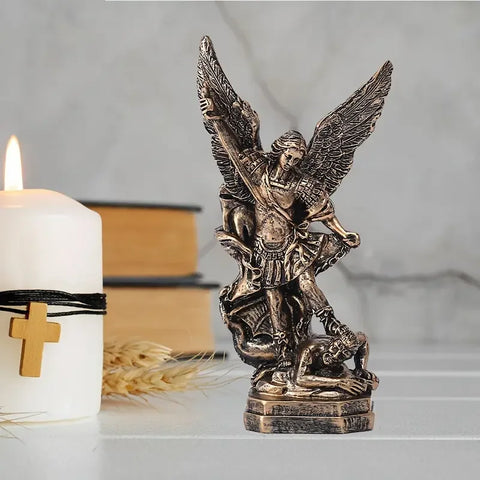 St Michael Archangel Resin Statue