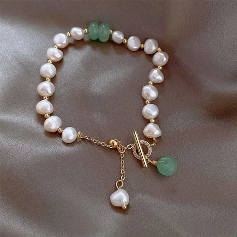 Adjustable Pearl Pendant Bracelet