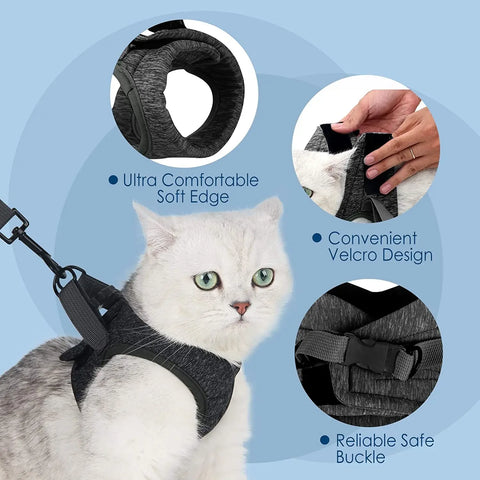 Cat Walking Vest with Leash