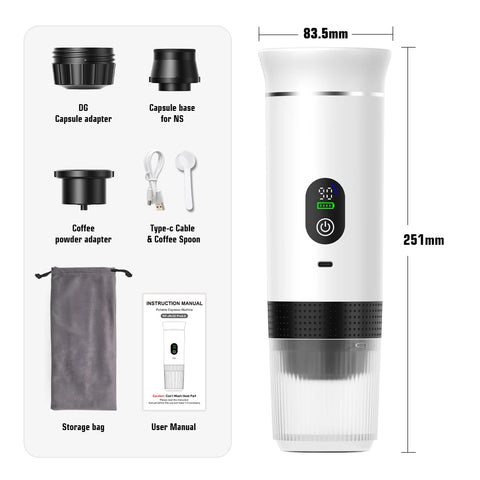 Mini Coffee Maker with Digital Display