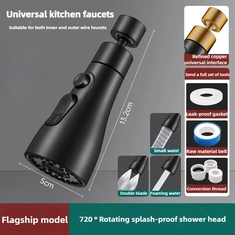 Rotating Kitchen Faucet Sprayer Head