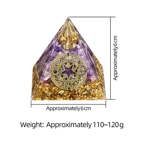 Gemstone Decorative Pyramid for Home