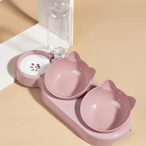 Neck Protection Cat Bowl Set