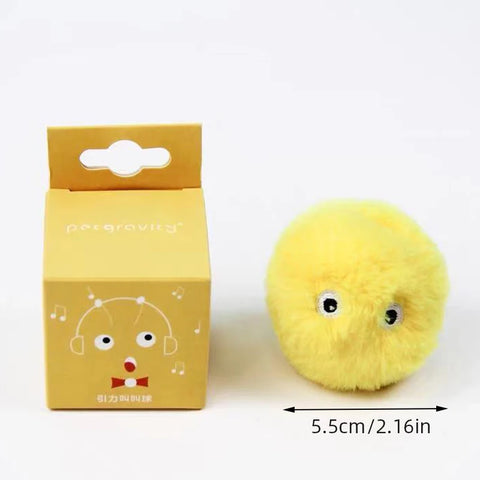 Plush Electric Cat Training Ball Toy