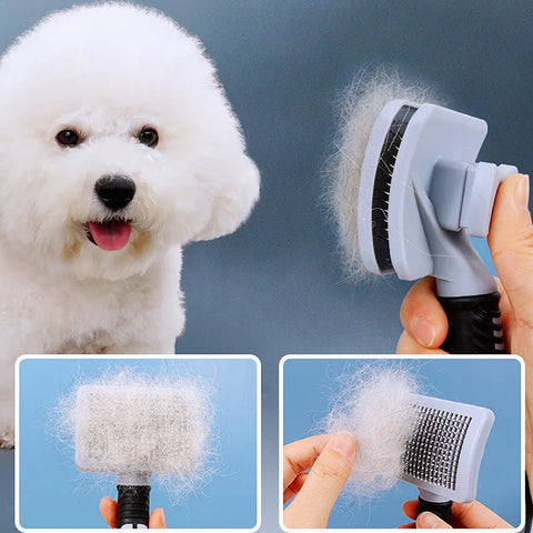Dog Massage Comb Self Cleaning