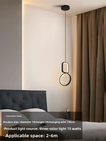Small Golden Acrylic Pendant Lamp