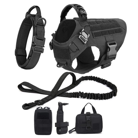 Large Dog Harness Collar and Leash