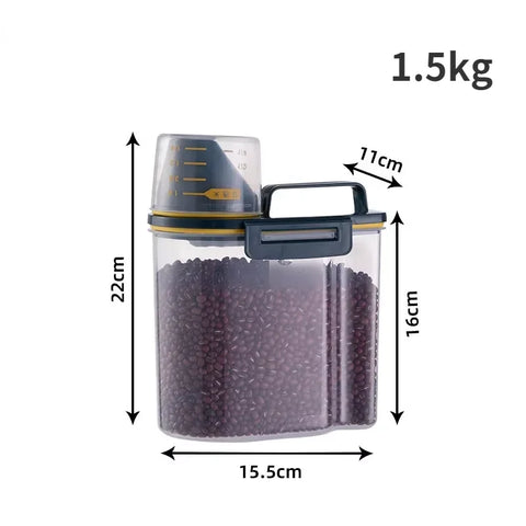 Pet Food Pail with Lid & Measuring Cup