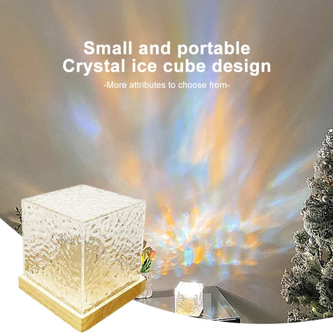 Crystal Flame Water Ripple Light